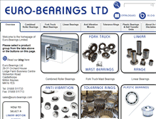 Tablet Screenshot of euro-bearings.com